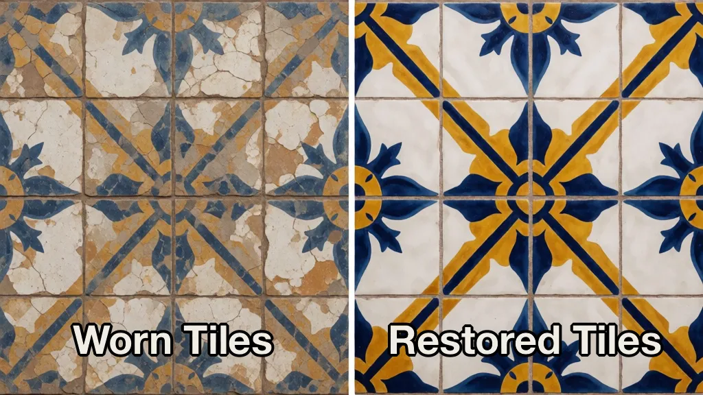 before and after tiles picture