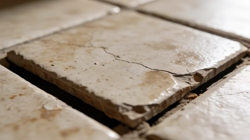 Bad broken tile
