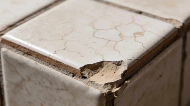 broken tile